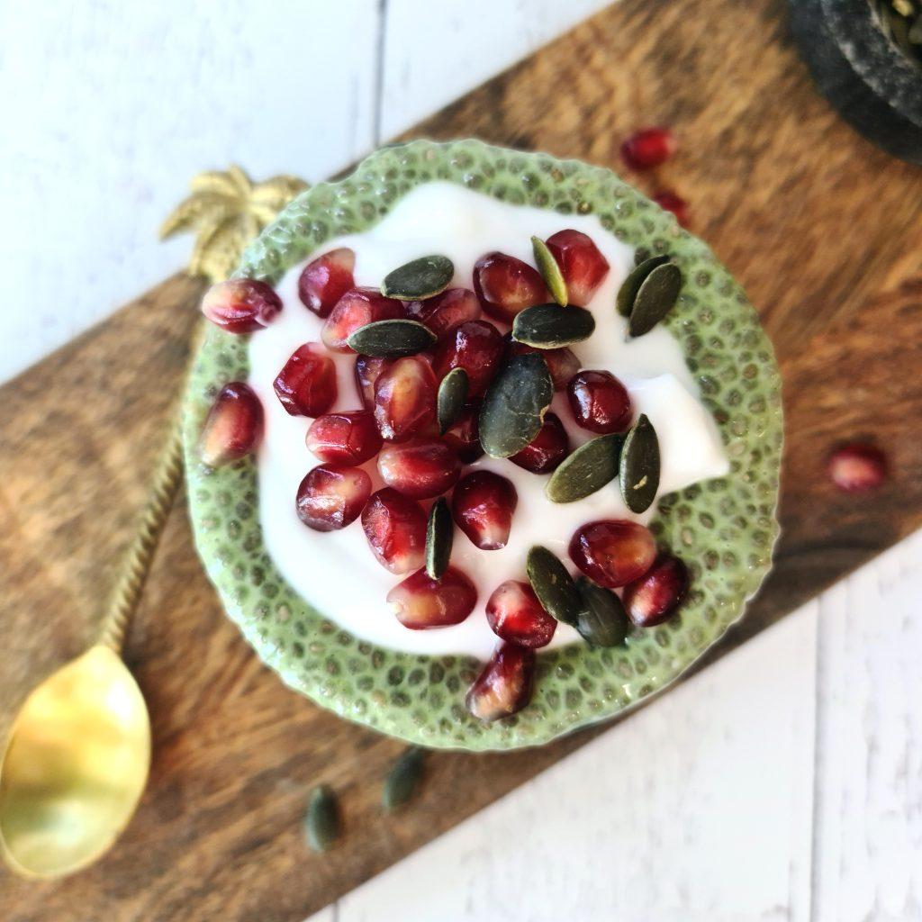 Chiapudding til frokost – en fiberrik start på dagen – nærbilde