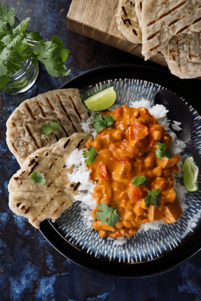 Knallgod tikka masala med tofu og kikerter – tikka masala uten tofu 1