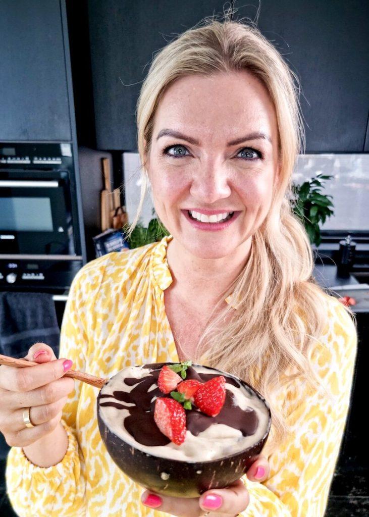 Nicecream – iskrem av banan – bilde med og is liten