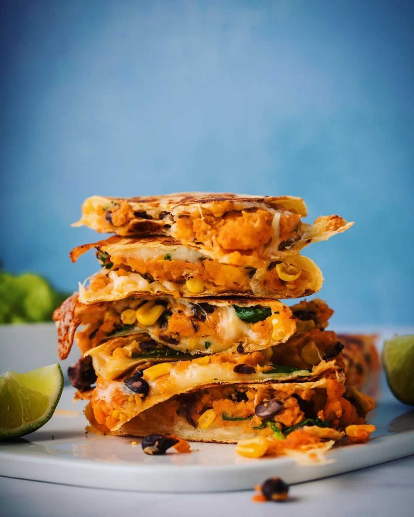Quesadillas med most søtpotet