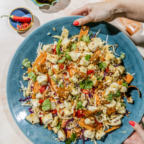 Sataysalat — mettende og digg smak av Asia