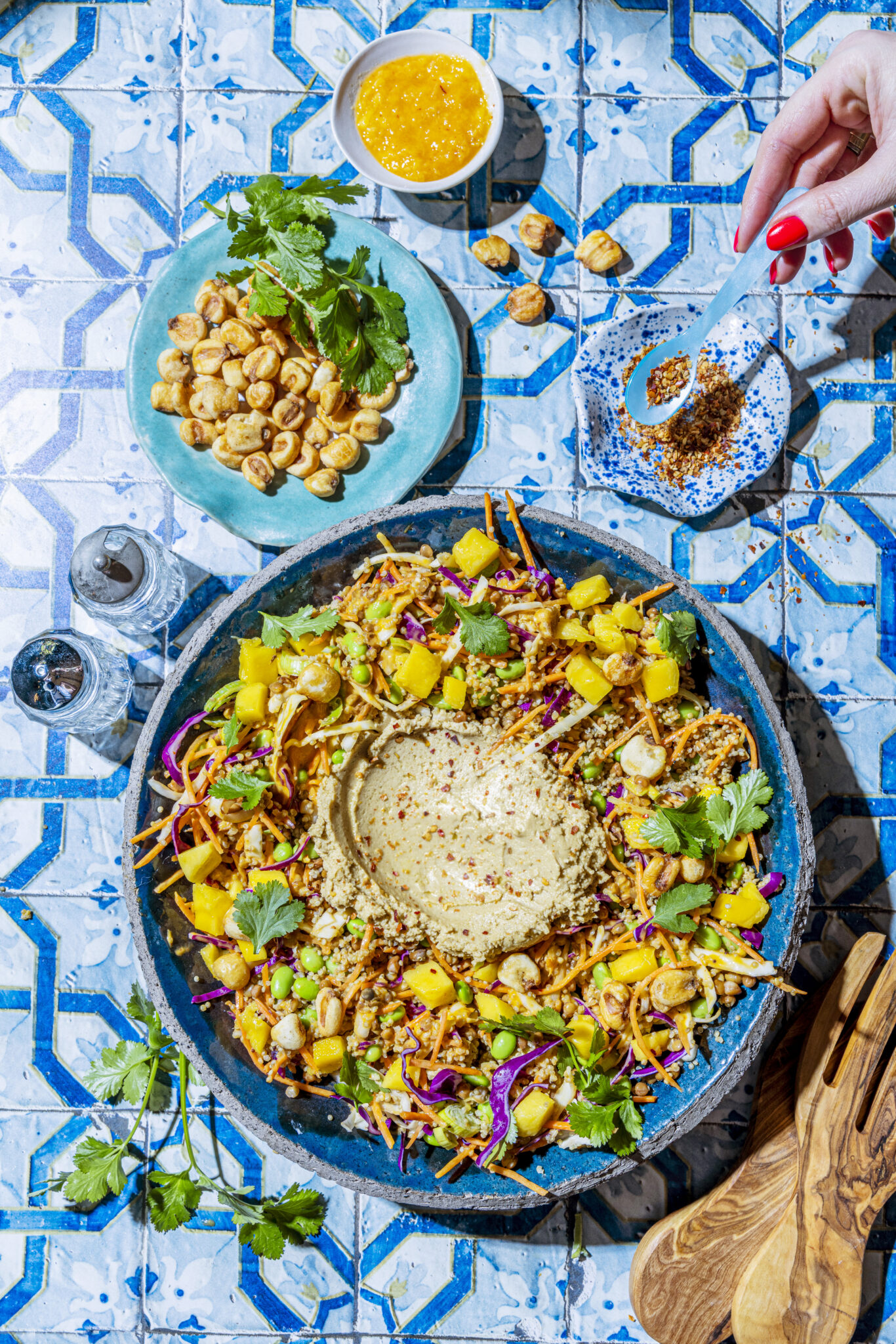 Crunchy mangosalat, knallgod og superrask
